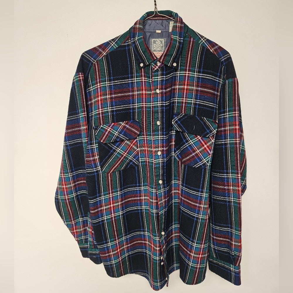 Men's Flannel Button-Up Shirt